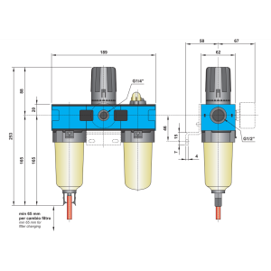 Zespół przygotowania powietrza G1/2″ FRL 4-08-30-S
