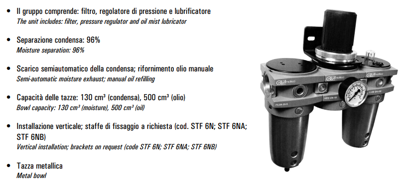 Zespół przygotowania powietrza G1″ FRL 6N-10-30-S
