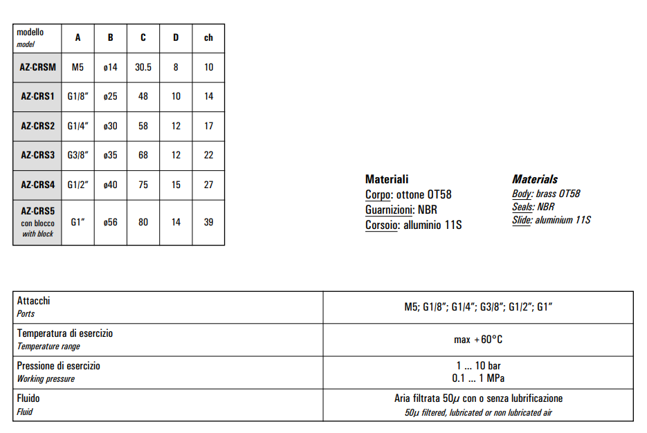 Zasuwy odcinające AZ-CRS