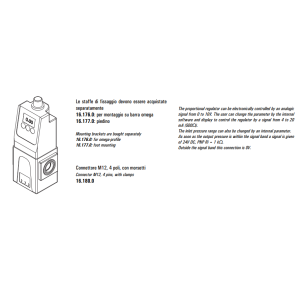 Proporcjonalny regulator ciśnienia  elektronicznie sterowan