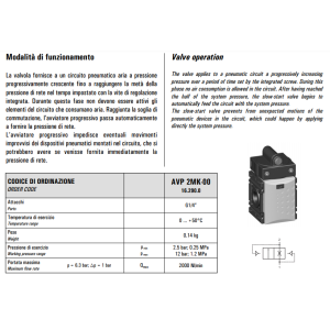 Zawór mini wolnego startu G1/4” AVP 2MK-00