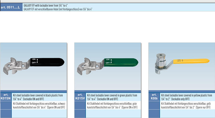 Zawór kulowy GALAXY LOCK