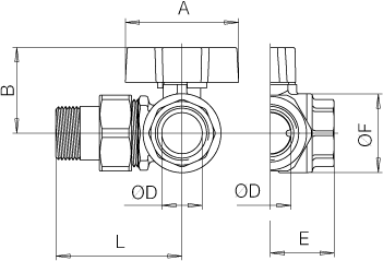 Zawór kulowy serii SPACE