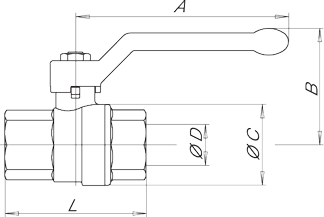 Zawór kulowy do wody GALAXY DVGW