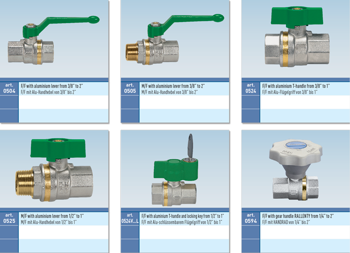 Zawór kulowy do wody GALAXY DVGW