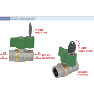 Zawór kulowy do wody serii GALAXY KEY