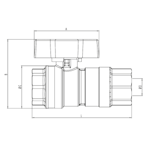 Zawór kulowy do wody serii ASTER FLOW