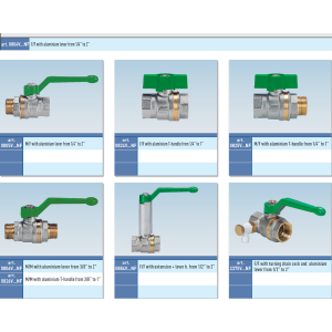 Zawór kulowy do wody serii ASTER NF