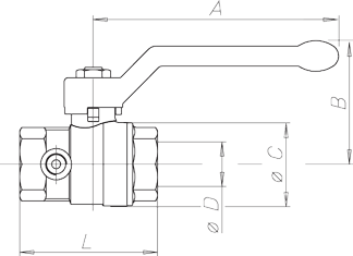 Zawór kulowy do wody serii ASTER ACS SPURGO
