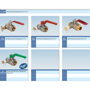 Zawór kulowy do wody serii ASTER ACS SPURGO
