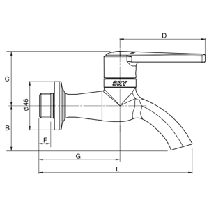 Zawór kulowy do wody serii SKY