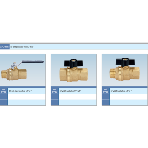Zawór kulowy do wody serii COMET DZR