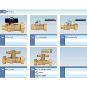 Zawór kulowy do wody serii TOF COMET