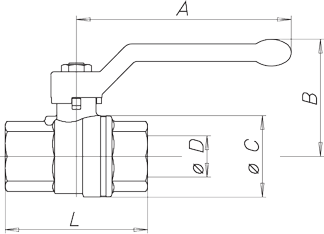 Zawór kulowy do gazu serii VENUS