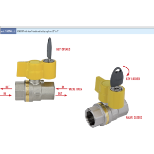 Zawór kulowy do gazu serii VENUS KEY