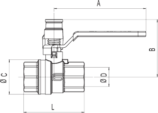 Zawór kulowy do gazu serii VENUS FASTLOCK