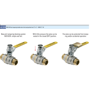 Zawór kulowy do gazu serii VENUS FASTLOCK M
