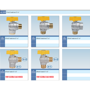 Zawór kulowy do gazu serii VENUS ANGLE