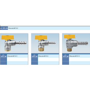 Zawór kulowy do gazu serii VENUS ANGLE WITH UNI HOSE UNION