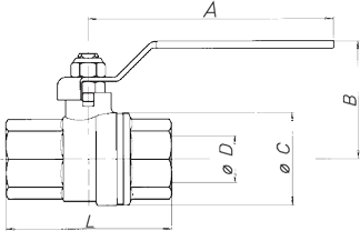 Zawór kulowy do gazu serii MINERVA