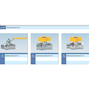 Zawór kulowy do gazu serii MINERVA