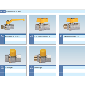 Zawór kulowy do gazu serii ATHENA