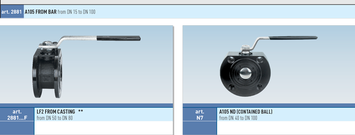 Zawór kulowy serii MOON CARBON STEEL