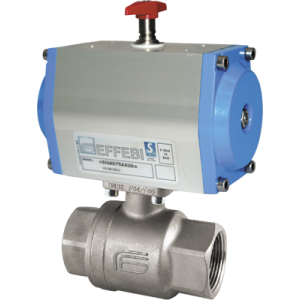 Zawór kulowy serii VEGA z siłownikiem pneumatycznym