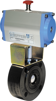 Zawór kulowy serii MOON CARBON STEEL z siłownikiem pneumat