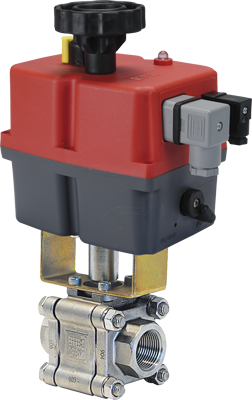 Zawór kulowy serii TITAN z siłownikiem elektrycznym