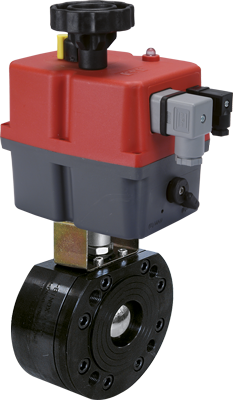 Zawór kulowy serii SELENE CARBON STEEL z siłownikiem pneum