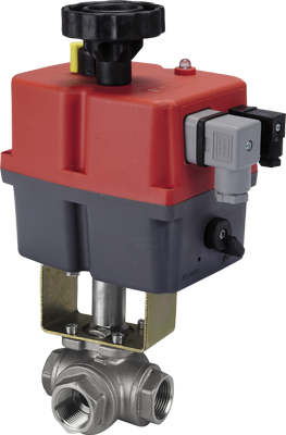 Zawór kulowy serii GEMINI z siłownikiem elektrycznym