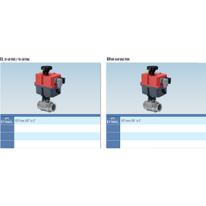 Zawór kulowy serii TOTAL z siłownikiem elektrycznym