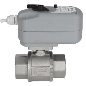 Zawór kulowy serii LYBRA z siłownikiem elektrycznym