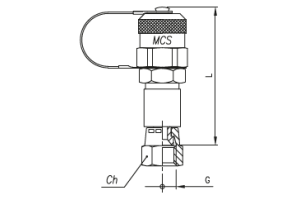 Złącze pomiarowe proste GZ 16x2,0 / nakrętka GW JIC ze st