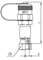Złącze pomiarowe proste GZ 16x2,0 / nakrętka GW JIC ze st