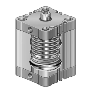 Siłownik kompaktowy ISO 21287/UNITOP SK21 ze sprężyną po