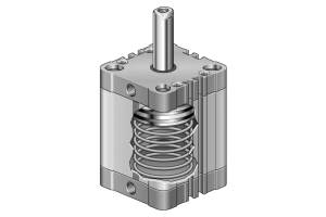 Siłownik kompaktowy ISO 21287/UNITOP SK21 ze sprężyną wy