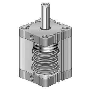 Siłownik kompaktowy ISO 21287/UNITOP SK21 ze sprężyną wy