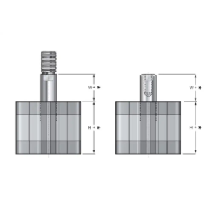 Siłownik kompaktowy ISO 21287/UNITOP SK21 ze sprężyną wy