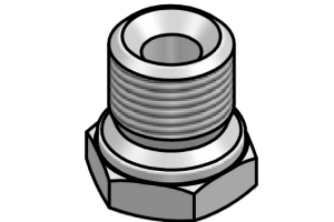 Przyłącze do spawania ze stożkiem 60° RV502, Rozmiar gwi