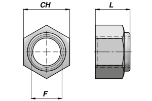 Nakrętka zabezpieczająca CDB, Rozmiar gwintu: M14x1,5