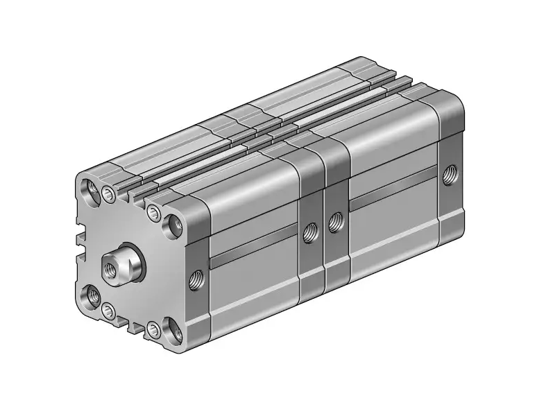Siłownik kompaktowy ISO 21287/UNITOP SK21 typu tandem, ISO2