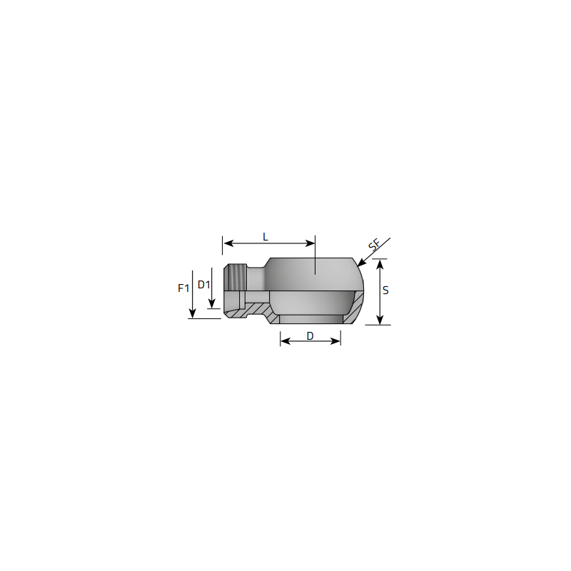 Złącze oczkowe RIN M12x1,5 - D10, Materiał: Stal węglowa Cr(VI)-free/Zn-Ni, Rozmiar gwintu: M12x1,5 - D10