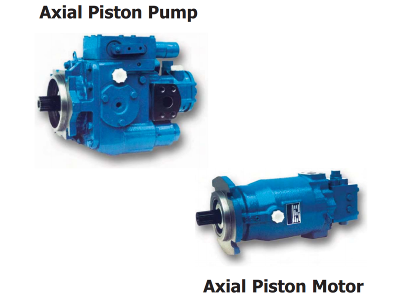 Pompa osiowa tłokowa o zmiennym wydatku z zamkniętym ukła