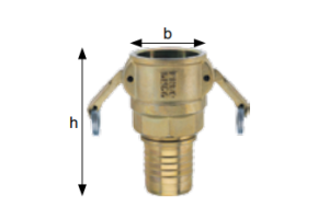 Złącza do zaciskania prasą hydrauliczną Typ MSTP, Średnica DN:  25 mm