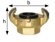 Złącza kłowe do powietrza GW, rozstaw kłów 42 mm Typ KI
