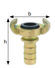 Złącza kłowe z kołnierzem do powietrza, rozstaw kłów 4