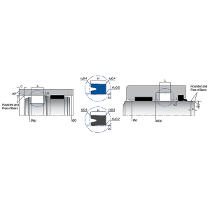 Uszczelnienie K21 PU50x70x13u/13k, Materiał: PU, Symbol war