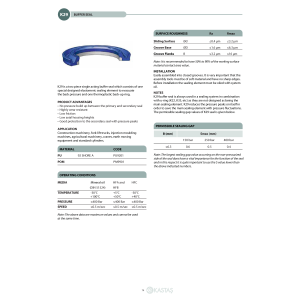 Uszczelnienie K29 PU/POM 30x40,7x4,2u/3,9k, Symbole uszczeln